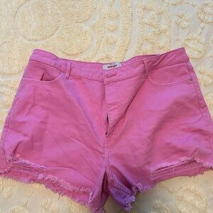 Wrangler Pink Jean Shorts Vibrant Denim Style